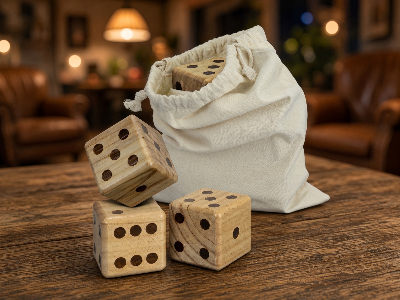 Wooden Yard Dice